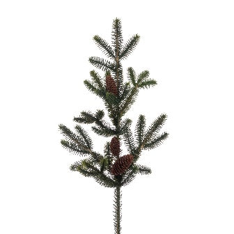 Pine Spray with Pine Cones 66cm