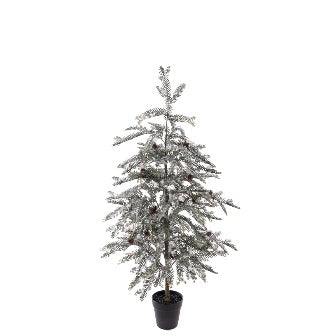 Snowy Tree In Pot 114cm