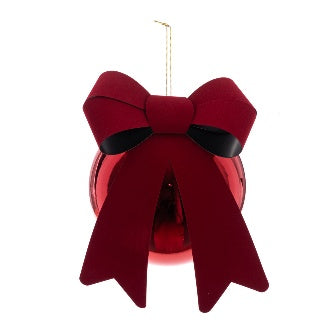Shatterproof Ball with Bow 20cm - Red